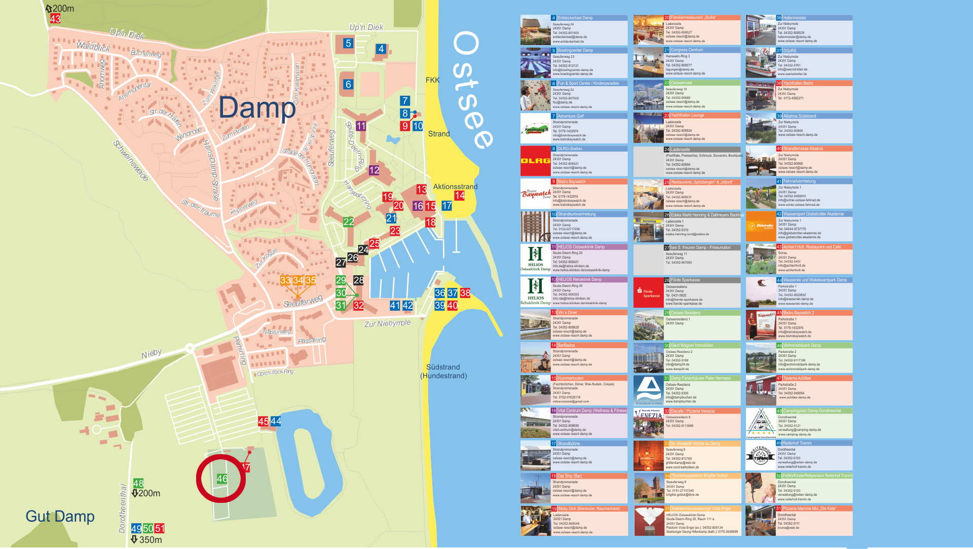 Übersichtsplan Damp